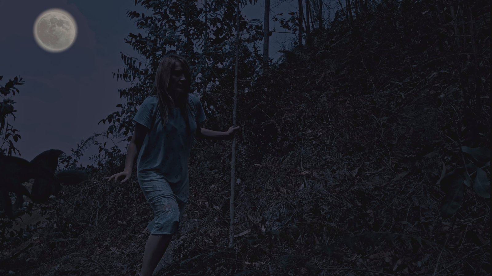 Lucía holds the object found in the forest