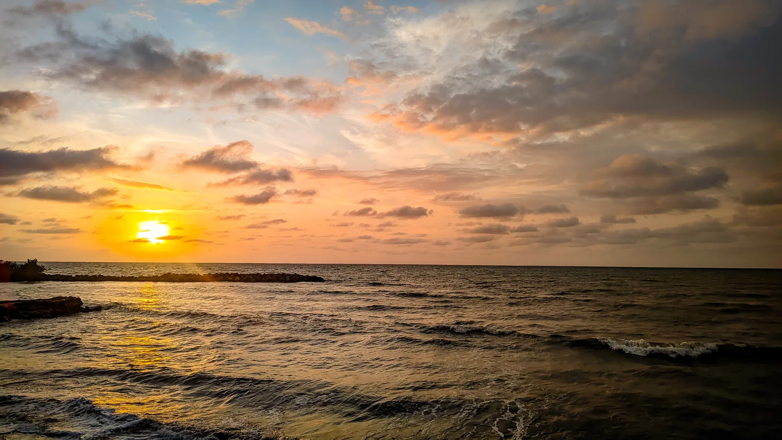 Last light over water and territory